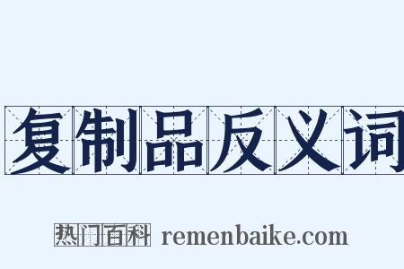 复制品反义词是什么意思的图片